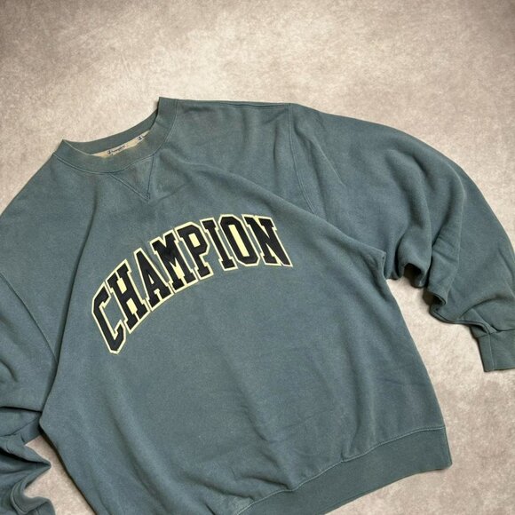 Blue Vintage Champion Crewneck Sweater - Picture 3 of 5